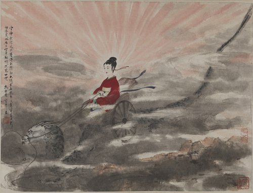 Man in the Cloud by Fu Baoshi ��Photo: Courtesy of National Art Museum of China��