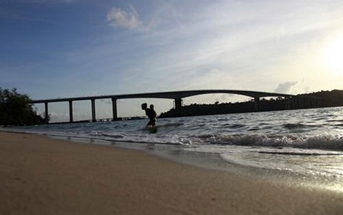 A bridge in Sihanoukville, Cambodia. (File photo/Xinhua)