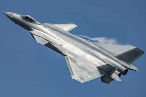 A J-20 stealth fighter is seen at a 2016 air show in Zhuhai, Guangdong Province. (Photo/Provided to China Daily)