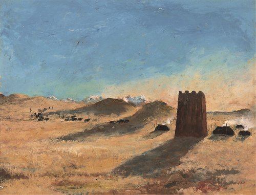 Evening on the Plateau by Wu Zuoren ��Photo/Courtesy of National Art Museum of China��